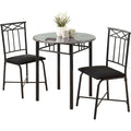 3 Piece Dining Set - 1 Table, 2 Chairs
