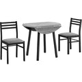 3 Piece Dining Set - 1 Table, 2 Chairs