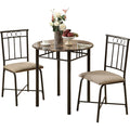 3 Piece Dining Set - 1 Table, 2 Chairs