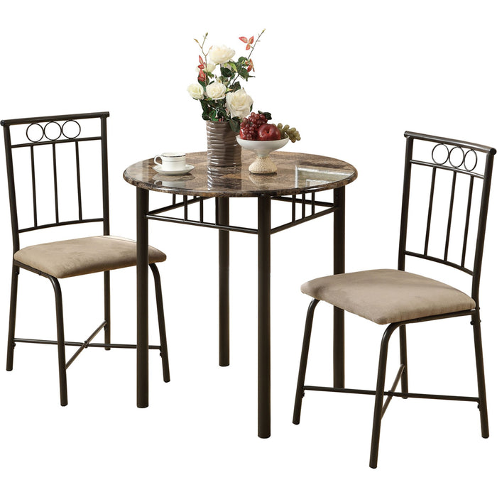 3 Piece Dining Set - 1 Table, 2 Chairs