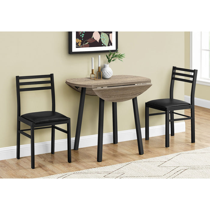 3 Piece Dining Set - 1 Table, 2 Chairs