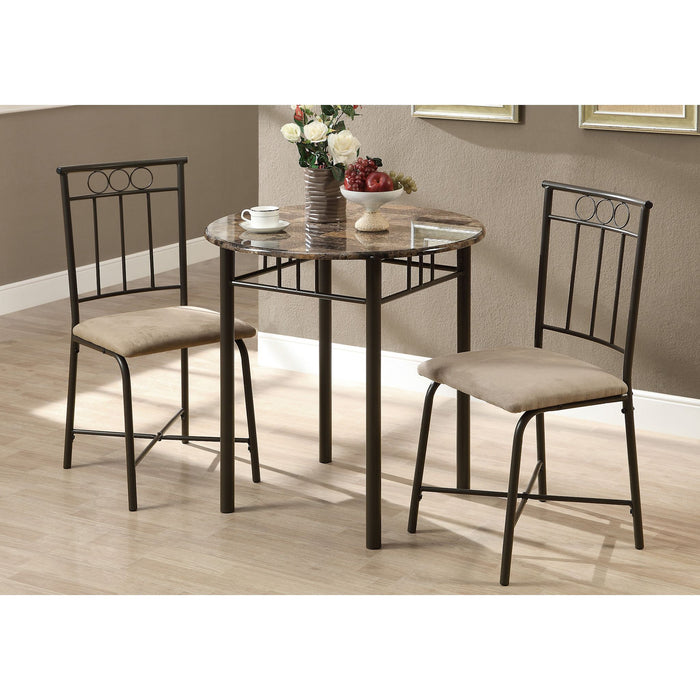 3 Piece Dining Set - 1 Table, 2 Chairs