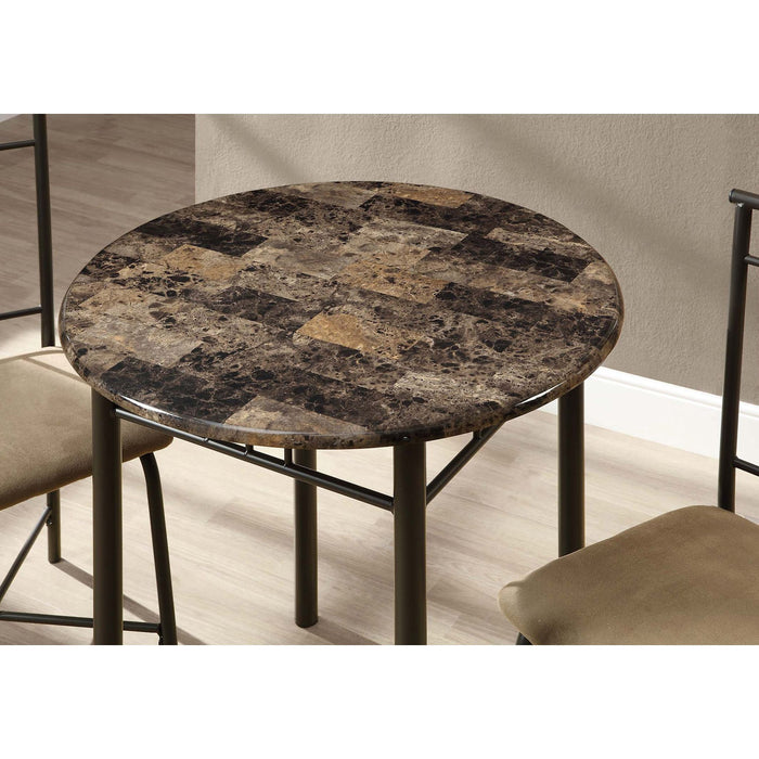 3 Piece Dining Set - 1 Table, 2 Chairs