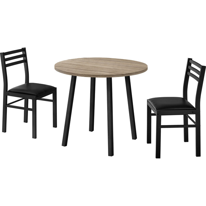 3 Piece Dining Set - 1 Table, 2 Chairs