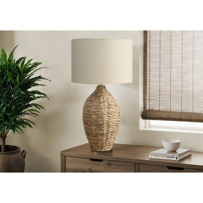 30"H Table Lamp Rattan base