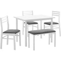 5 Piece Dining Set - 1 Table, 3 Chairs, 1 Bench