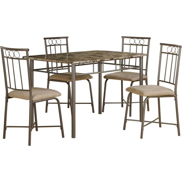 5 Piece Dining Set - 1 Table, 4 Chairs