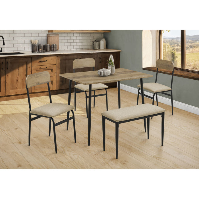 5 Piece Dining Set - 1 Table, 4 Chairs