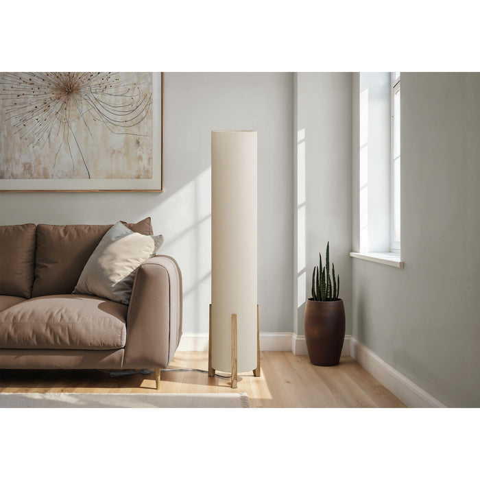 50"H Floor Lamp Wood base