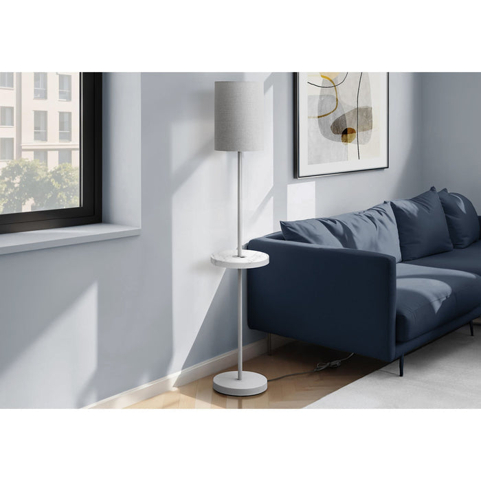 62"H Floor Lamp Metal base USB