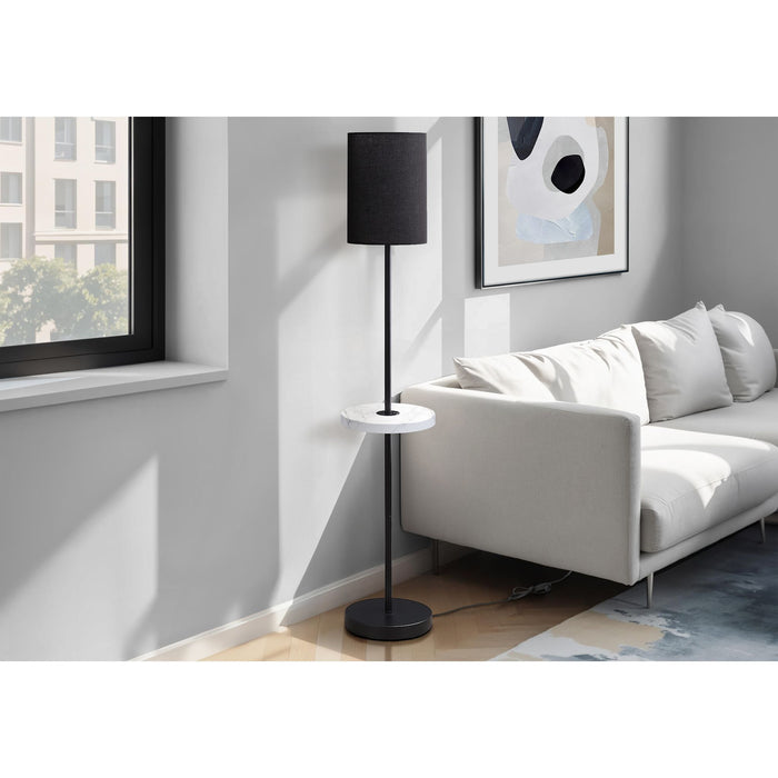62"H Floor Lamp Metal base USB