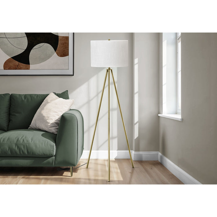63"H Tripod Floor Lamp Metal base