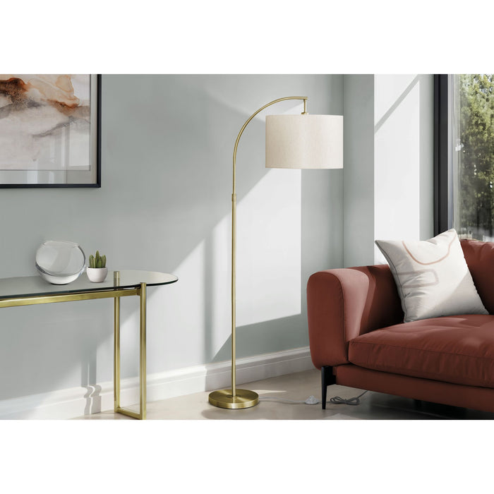 65"H Arc Floor Lamp Metal base