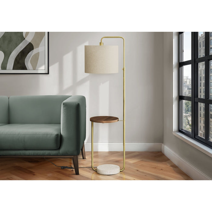 67"H Floor Lamp Metal base USB