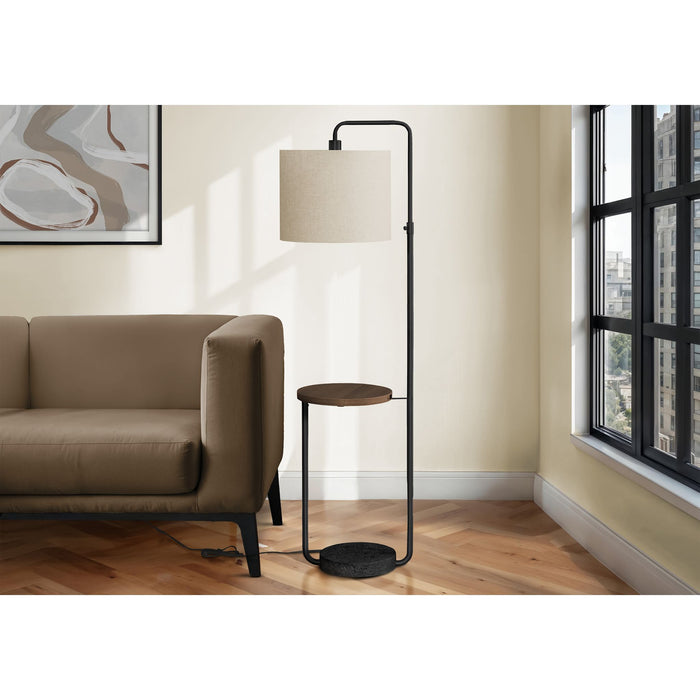 67"H Floor Lamp Metal base USB