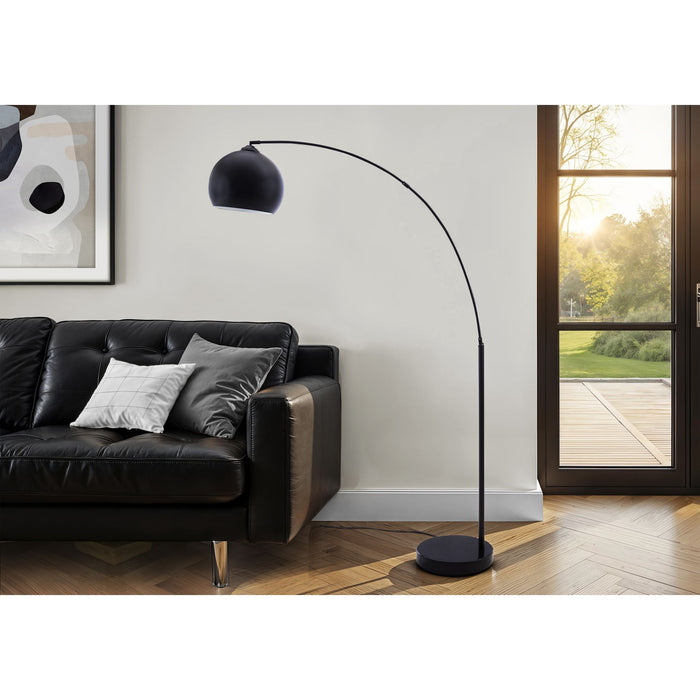 74"H Arc Floor Lamp Metal base