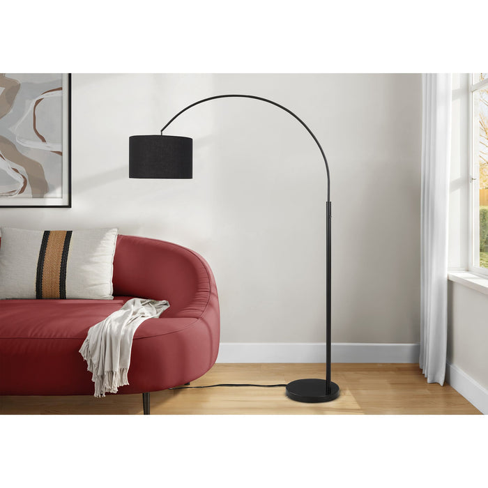 81"H Arc Floor Lamp Metal base