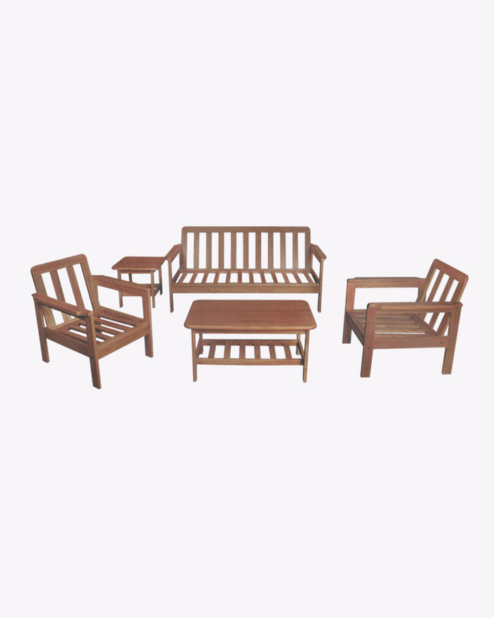 Aaruvik Wooden Sofa Set