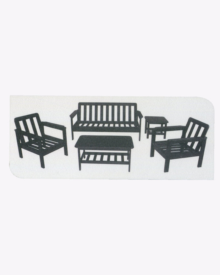 Aaruvik Wooden Sofa Set