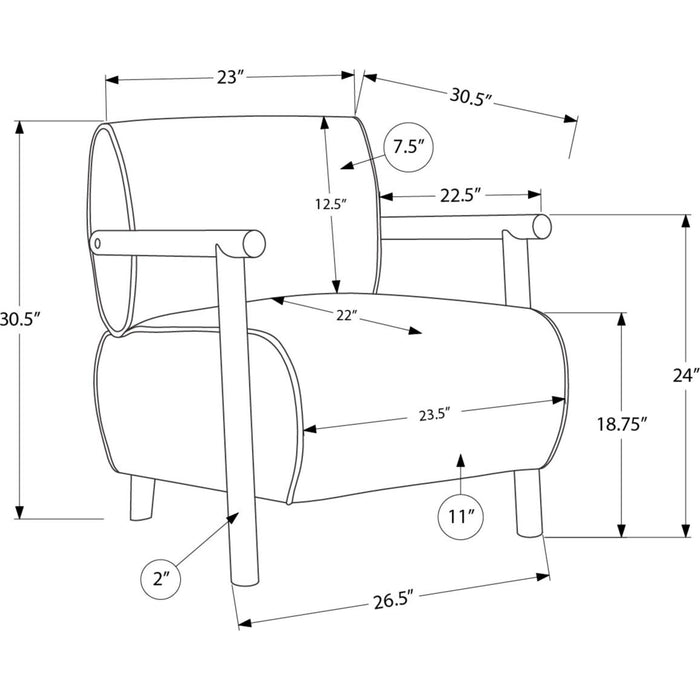 Accent Chair - Brown