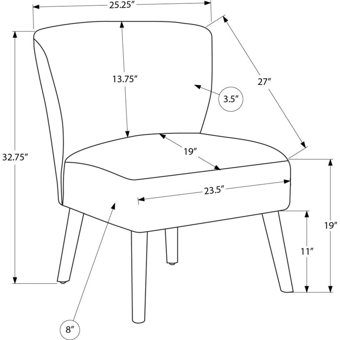 Accent Chair - Light Grey