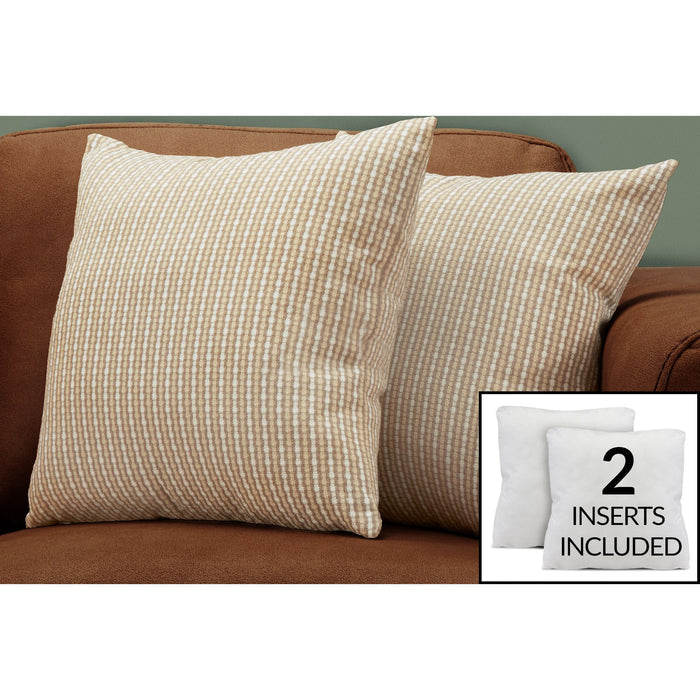 Accent pillow - 18" x 18" - Abstract dot - (Set of Two)