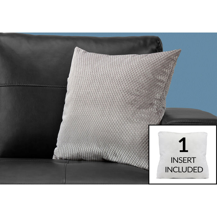 Accent pillow - 18" x 18" - Diamond velvet