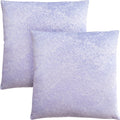 Accent pillow - 18" x 18" - Feathered velvet - (Set of Two)