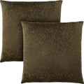 Accent pillow - 18" x 18" - Floral velvet - (Set of Two)