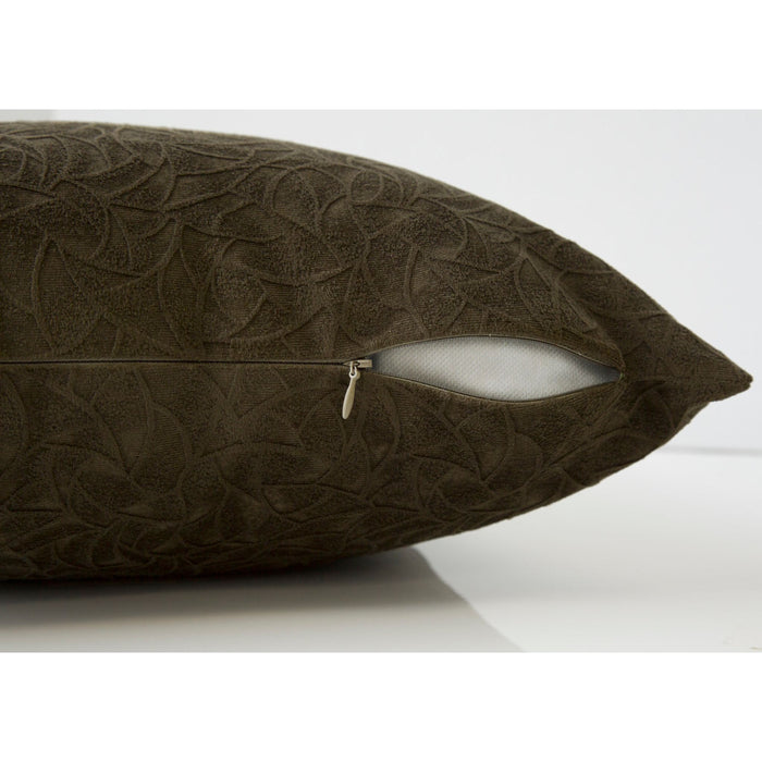 Accent pillow - 18" x 18" - Floral velvet - (Set of Two)