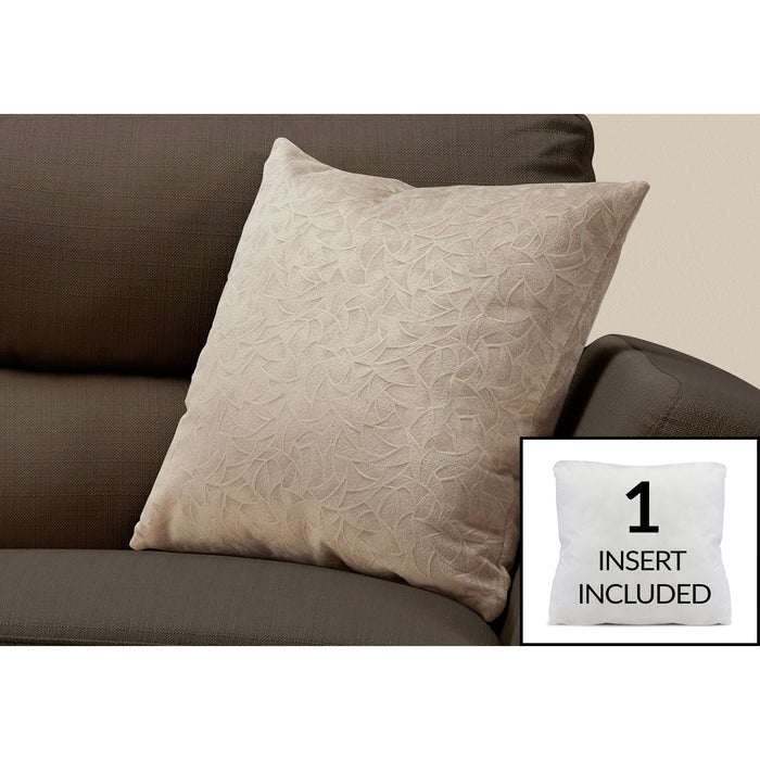 Accent pillow - 18" x 18" - Floral velvet