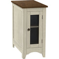 Accent Table - Antique White/Espresso Veneer