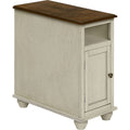 Accent Table - Antique White/Espresso Veneer