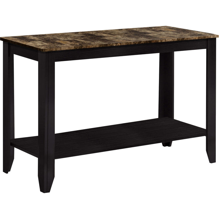 Accent Table - Espresso Marble Top