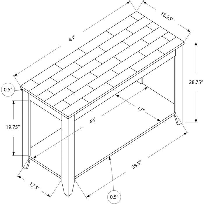 Accent Table - Espresso Marble Top