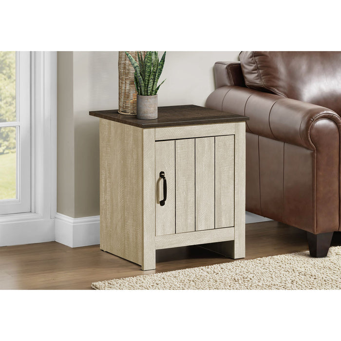 Accent Table - Light Beige/Dark Oak