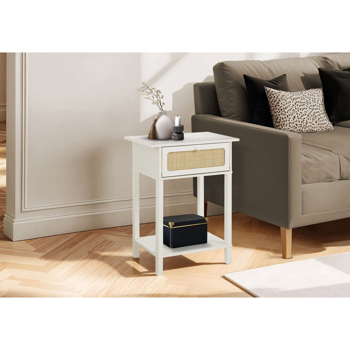 Accent Table - White/Natural