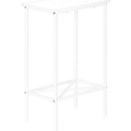Accent Table - White/White Metal