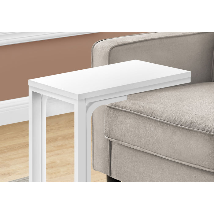 Accent Table - White/White Metal