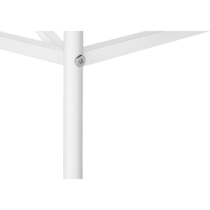 Accent Table - White/White Metal
