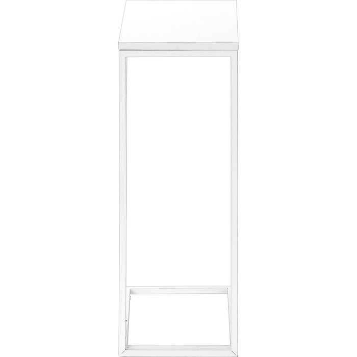 Accent Table - White/White Metal