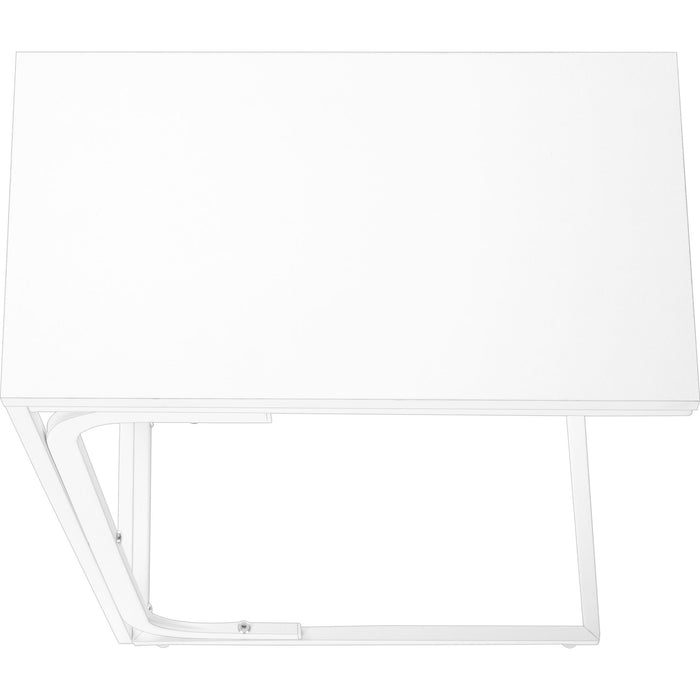 Accent Table - White/White Metal