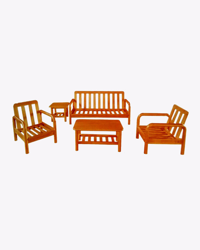 Alara Wooden Sofa Set