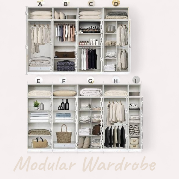Alma Modular Open Door Wardrobe