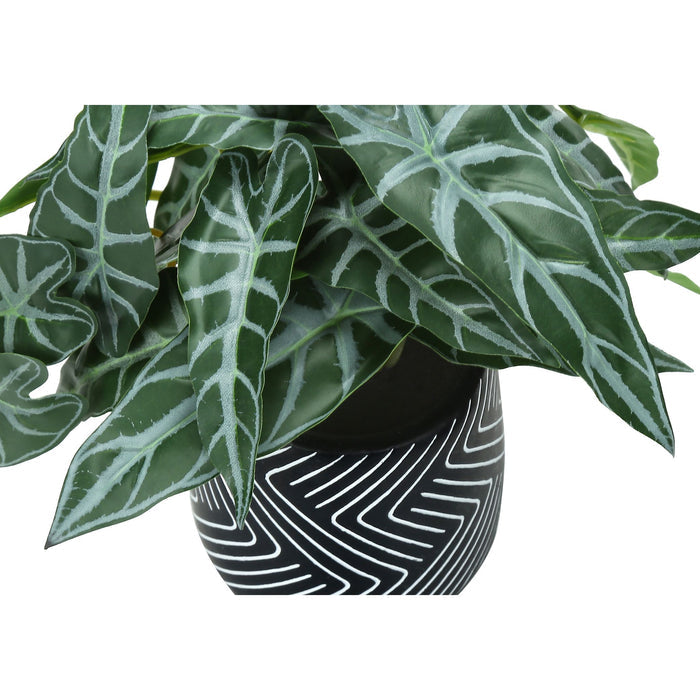 Alocasia - 8" Artificial Plant (Set of 2) in a 5" Black Pot