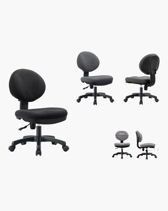 Amani Armless Compact Study and Office Chair Singapore