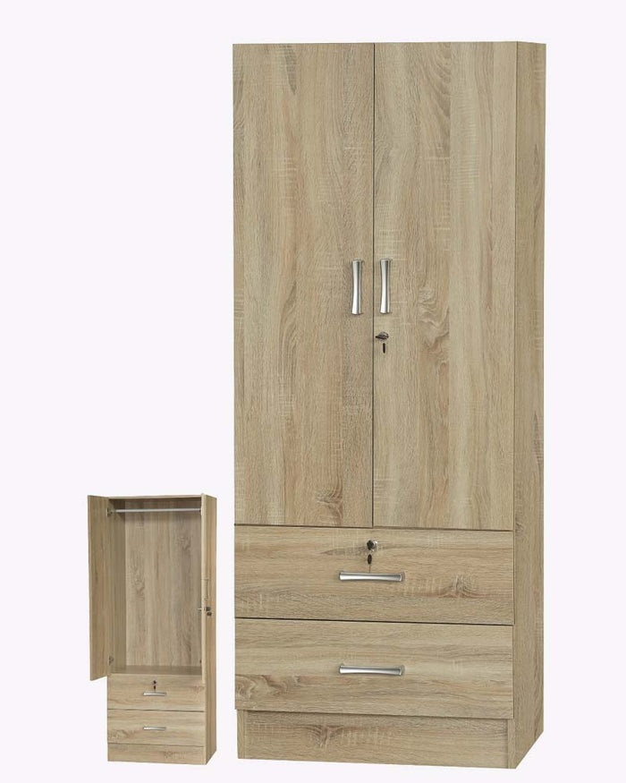 Arobin Open Door Wardrobe - 2 Door