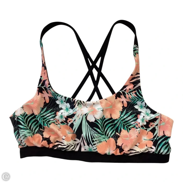 Athletic Bra By Venus In Floral Print, Size: 8