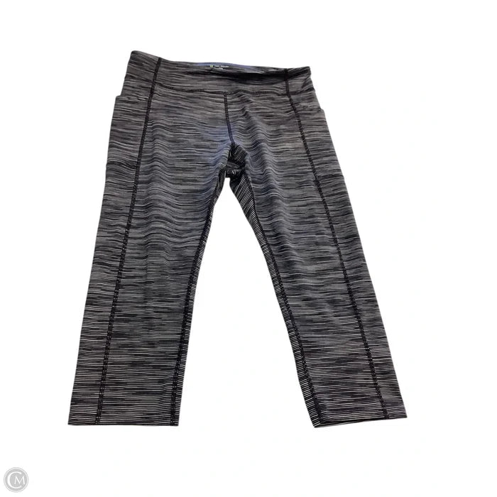 Athletic Capris By Tek Gear In Striped Pattern, Size: Xxl