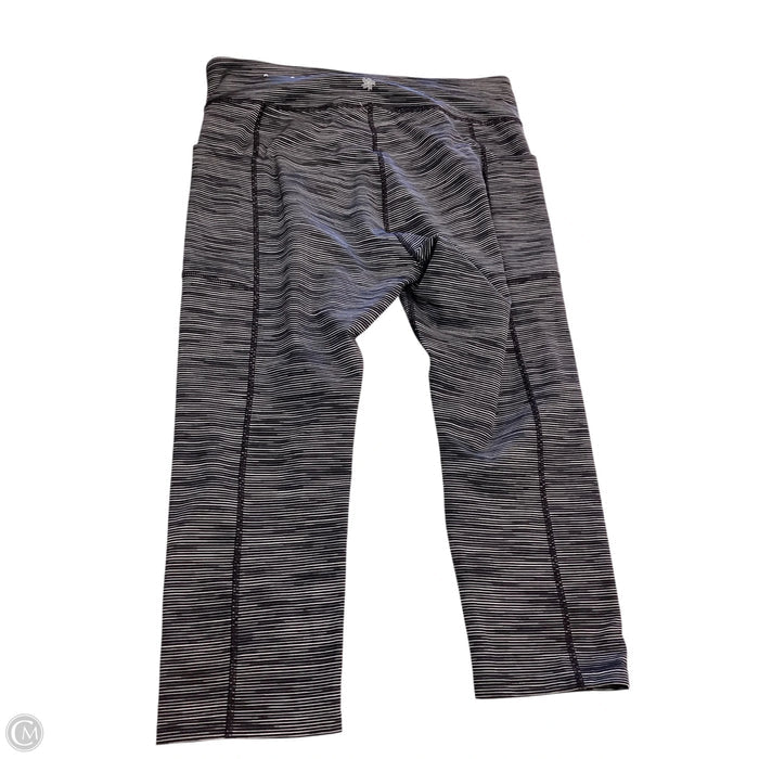Athletic Capris By Tek Gear In Striped Pattern, Size: Xxl